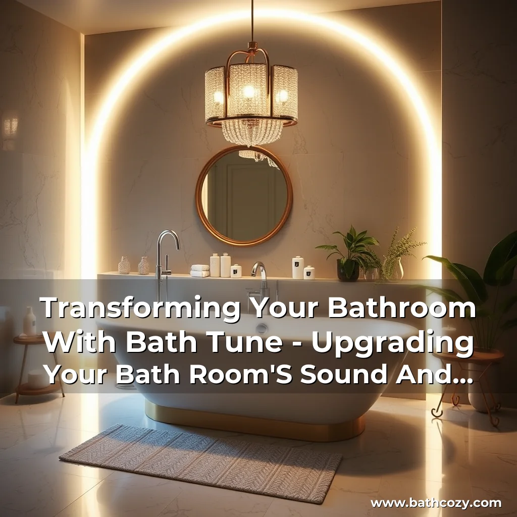 Artistic representation for Transforming Your Bathroom With Bath Tune - Upgrading Your Bath Room'S Sound And Ambiance!