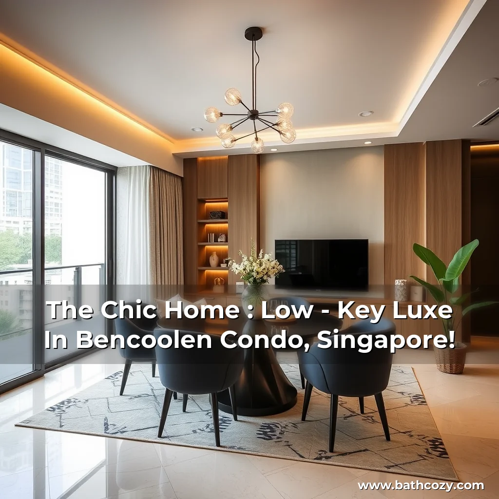 Artistic representation for The Chic Home : Low - Key Luxe In Bencoolen Condo, Singapore!