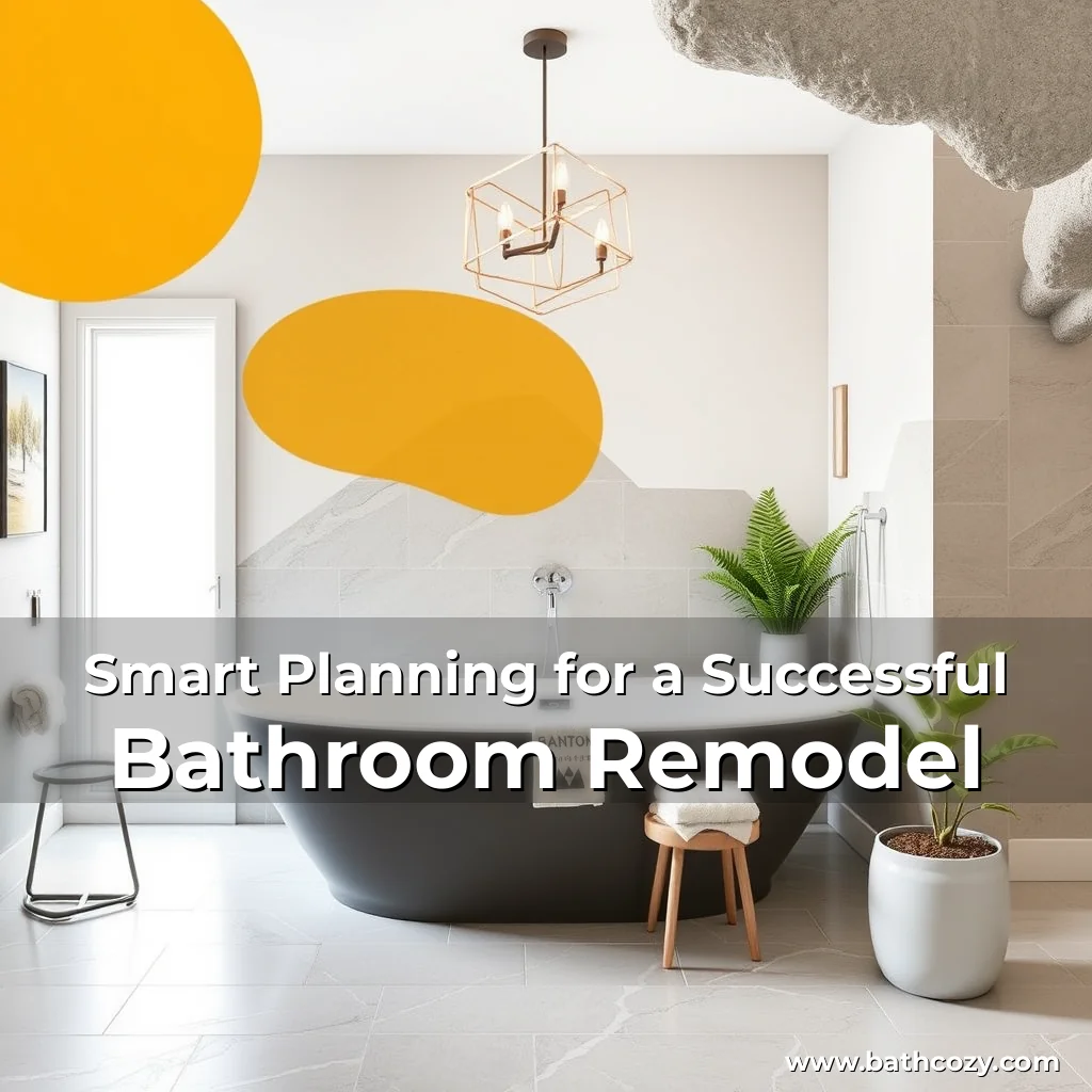 Artistic representation for Smart Planning for a Successful Bathroom Remodel