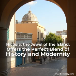 Artistic representation for Nicosia, the Jewel of the Island, Offers the Perfect Blend of History and Modernity