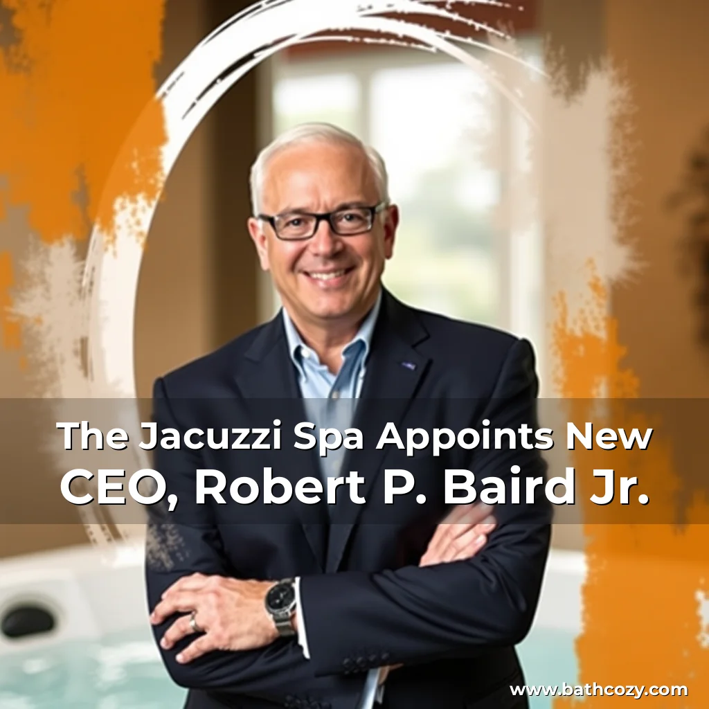 Artistic representation for The Jacuzzi Spa Appoints New CEO, Robert P. Baird Jr.