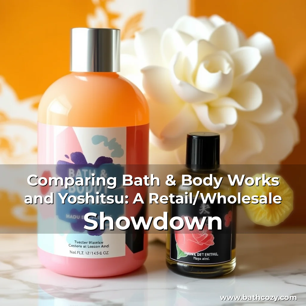 Artistic representation for Comparing Bath & Body Works and Yoshitsu: A Retail/Wholesale Showdown