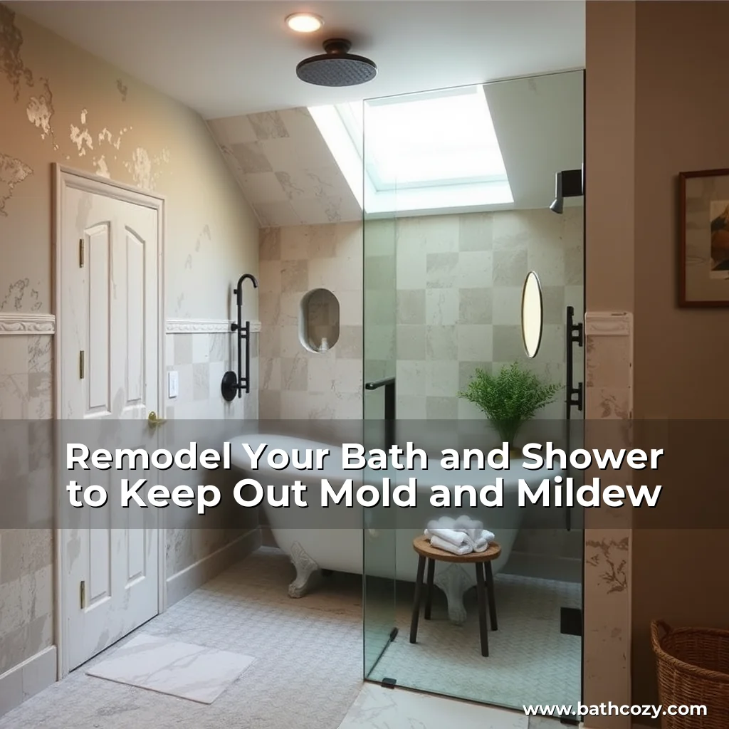 Artistic representation for Remodel Your Bath and Shower to Keep Out Mold and Mildew