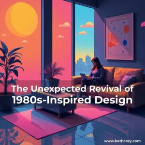 Artistic representation for The Unexpected Revival of 1980s-Inspired Design