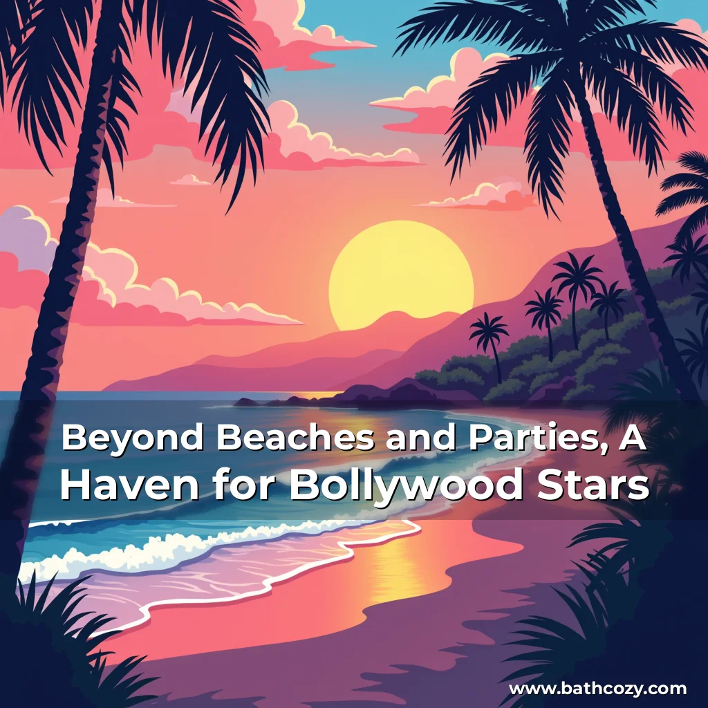Artistic representation for Beyond Beaches and Parties, A Haven for Bollywood Stars