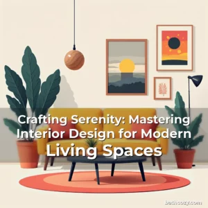 Artistic representation for Crafting Serenity: Mastering Interior Design for Modern Living Spaces