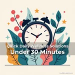 Artistic representation for Quick Daily Wellness Solutions Under 30 Minutes