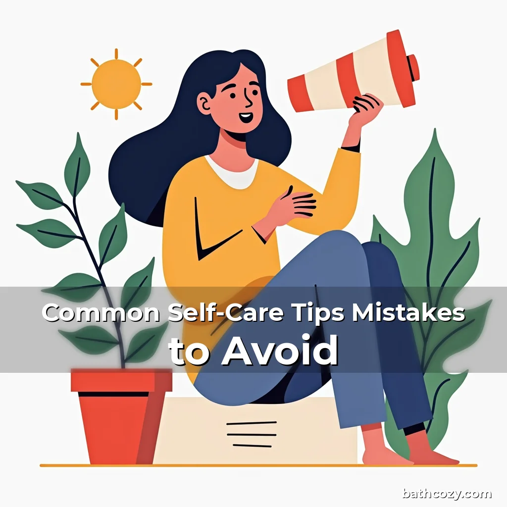 Artistic representation for Common Self-Care Tips Mistakes to Avoid