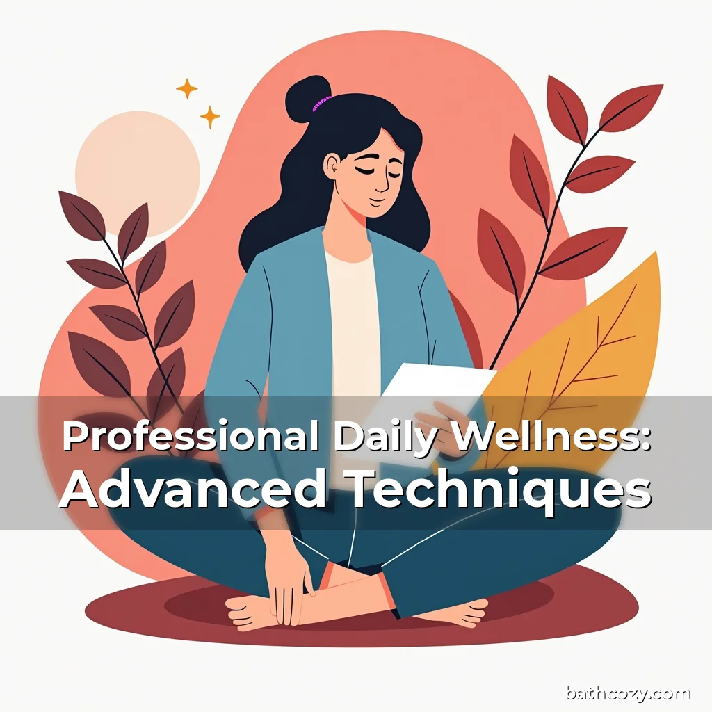 Artistic representation for Professional Daily Wellness: Advanced Techniques