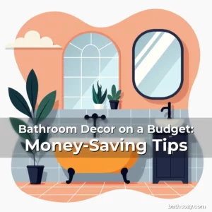 Artistic representation for Bathroom Decor on a Budget: Money-Saving Tips
