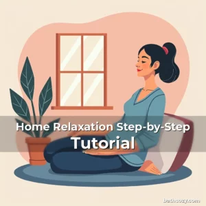 Artistic representation for Home Relaxation Step-by-Step Tutorial