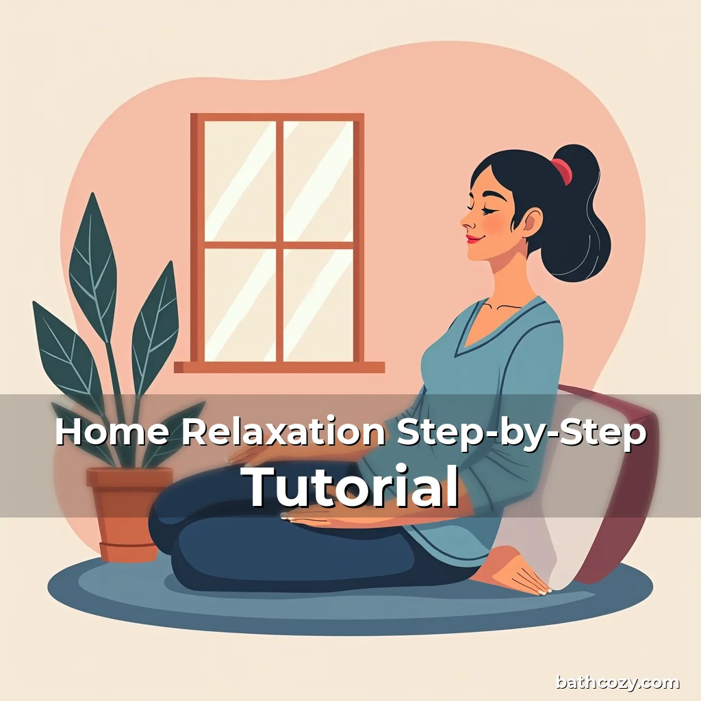 Artistic representation for Home Relaxation Step-by-Step Tutorial