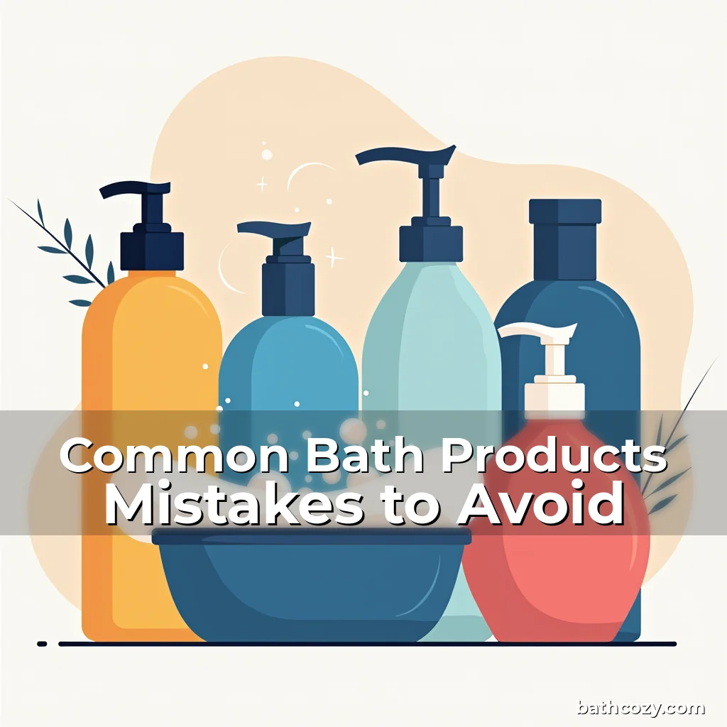 Artistic representation for Common Bath Products Mistakes to Avoid