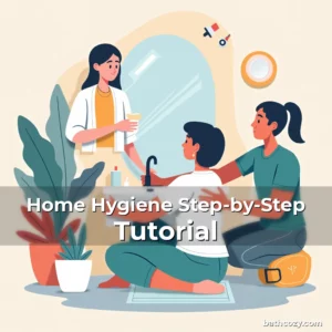 Artistic representation for Home Hygiene Step-by-Step Tutorial