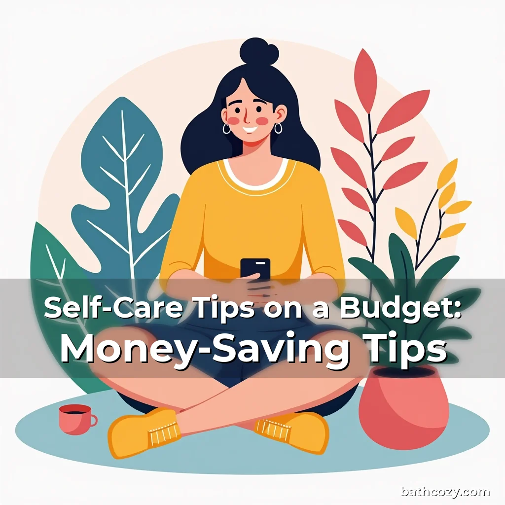 Artistic representation for Self-Care Tips on a Budget: Money-Saving Tips
