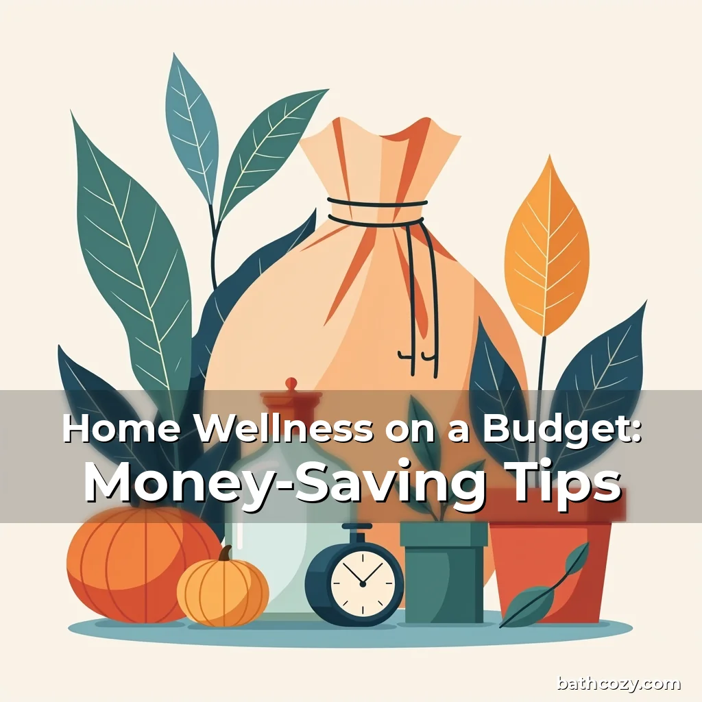 Artistic representation for Home Wellness on a Budget: Money-Saving Tips