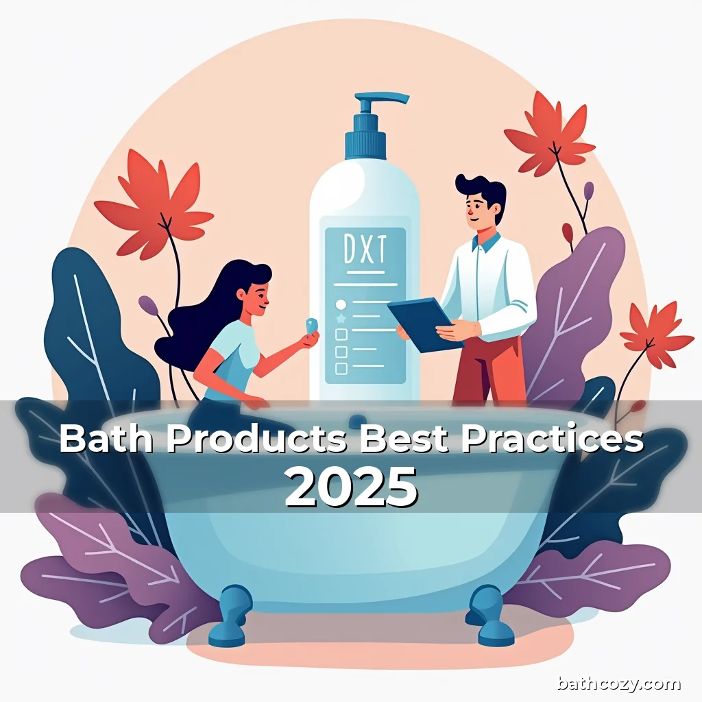 Artistic representation for Bath Products Best Practices 2025