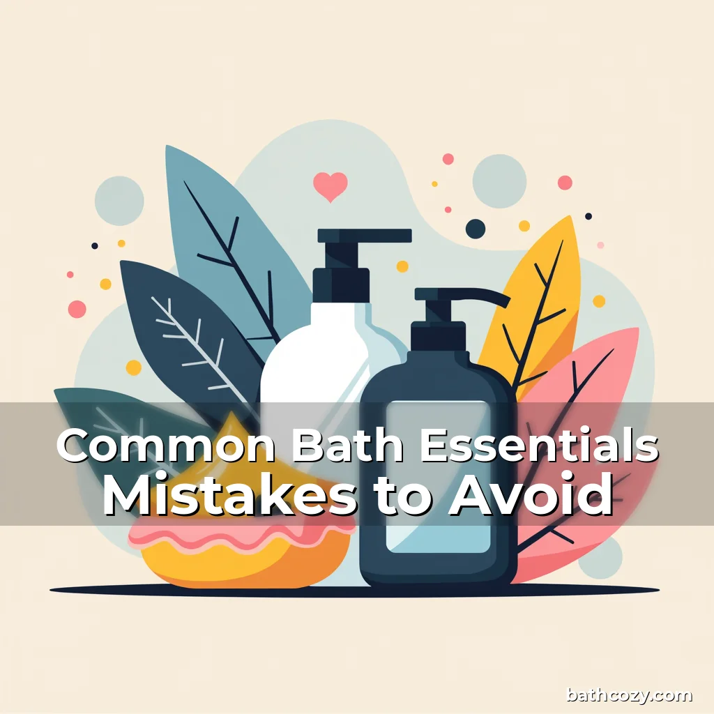 Artistic representation for Common Bath Essentials Mistakes to Avoid
