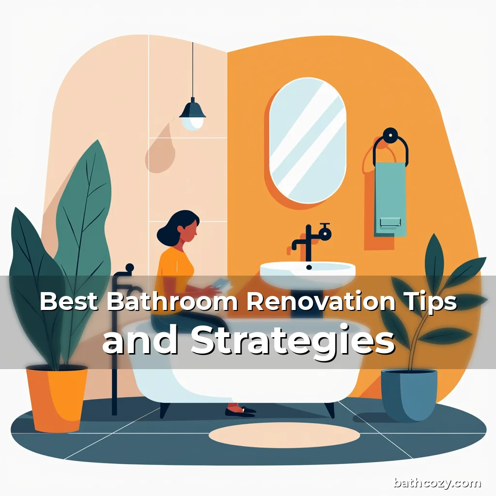 Artistic representation for Best Bathroom Renovation Tips and Strategies