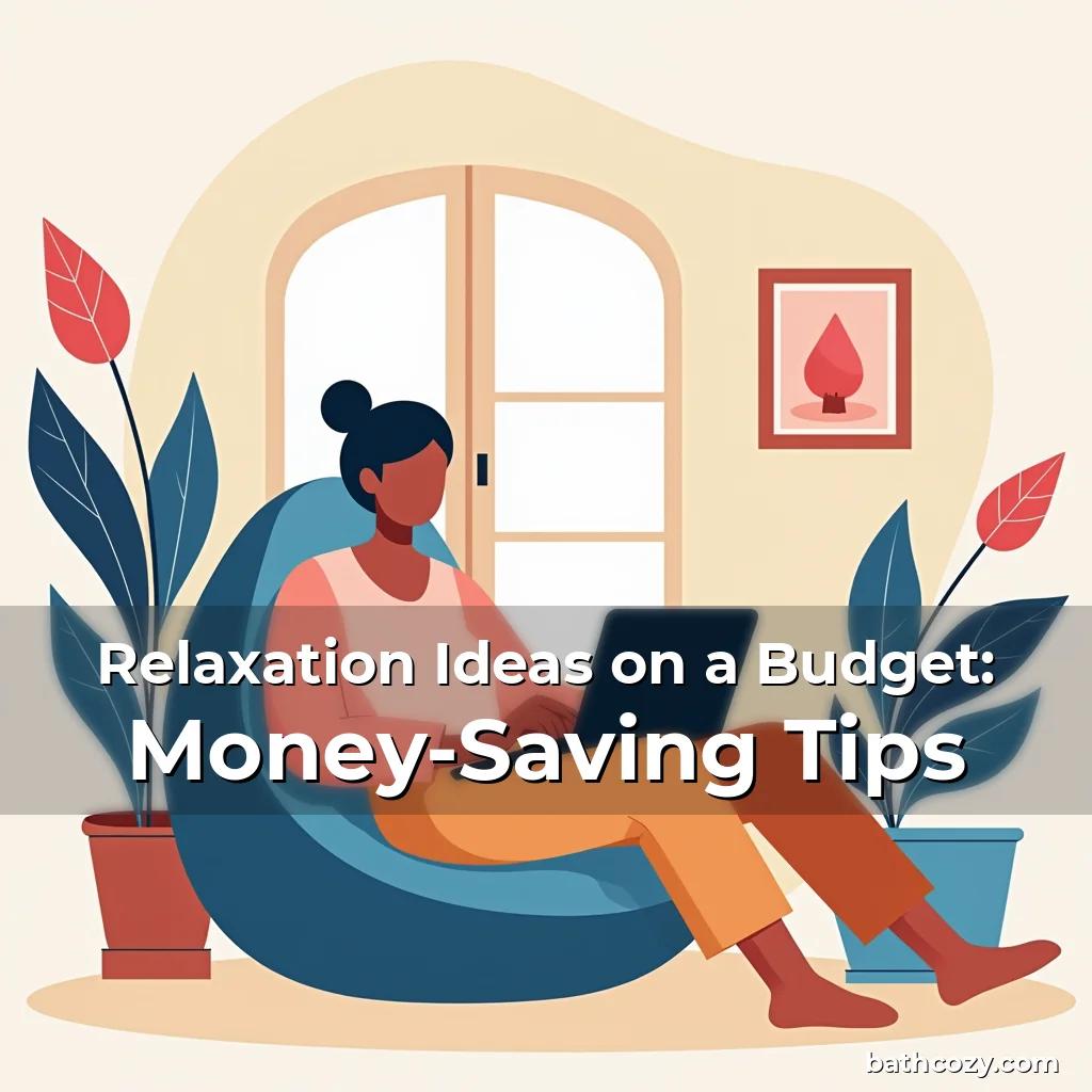 Artistic representation for Relaxation Ideas on a Budget: Money-Saving Tips