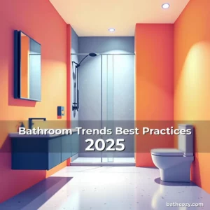 Artistic representation for Bathroom Trends Best Practices 2025