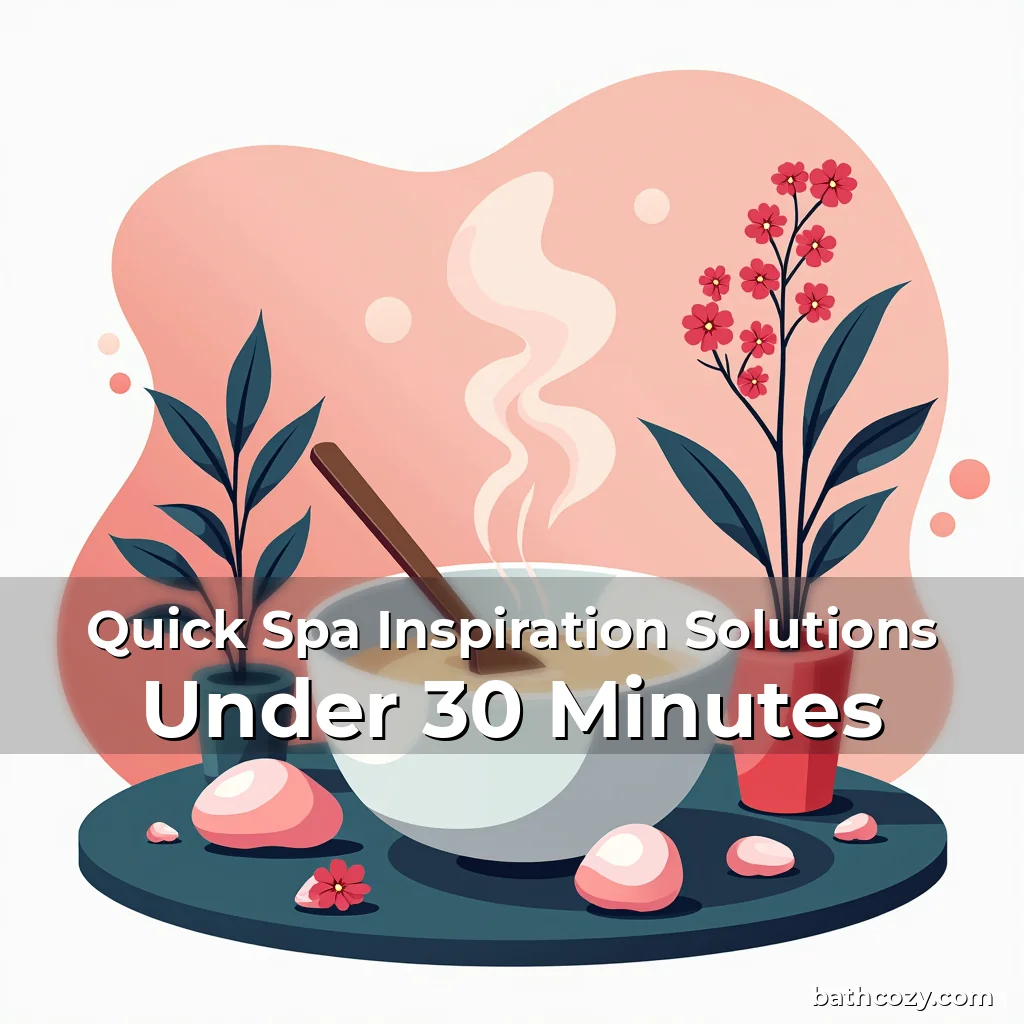 Artistic representation for Quick Spa Inspiration Solutions Under 30 Minutes