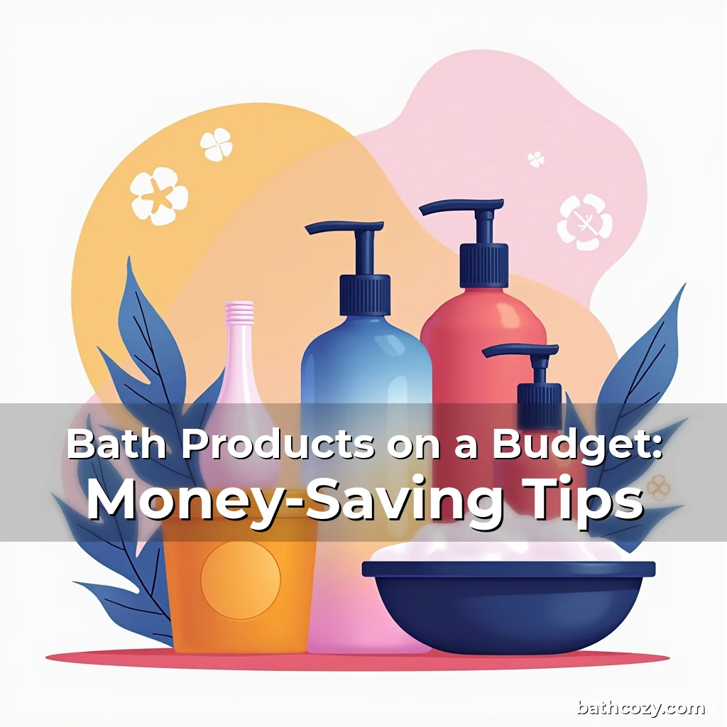 Artistic representation for Bath Products on a Budget: Money-Saving Tips