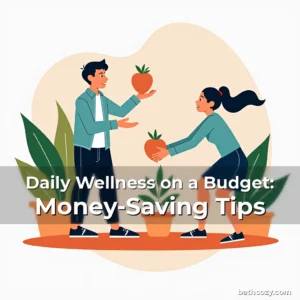 Artistic representation for Daily Wellness on a Budget: Money-Saving Tips