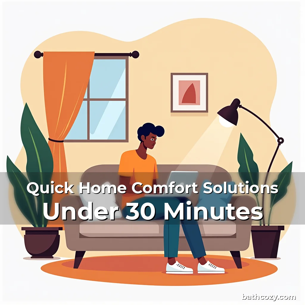 Artistic representation for Quick Home Comfort Solutions Under 30 Minutes
