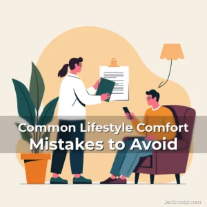 Artistic representation for Common Lifestyle Comfort Mistakes to Avoid