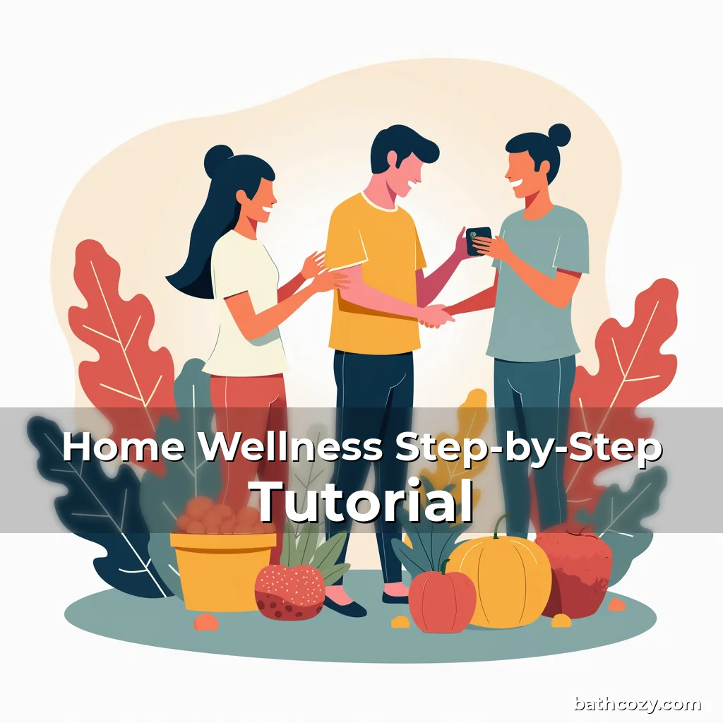 Artistic representation for Home Wellness Step-by-Step Tutorial